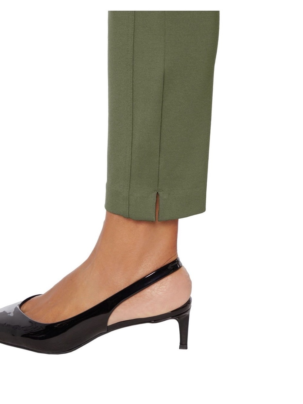 Express Women's Ponte Pant High-Waist Olive Green - Picture 5 of 10